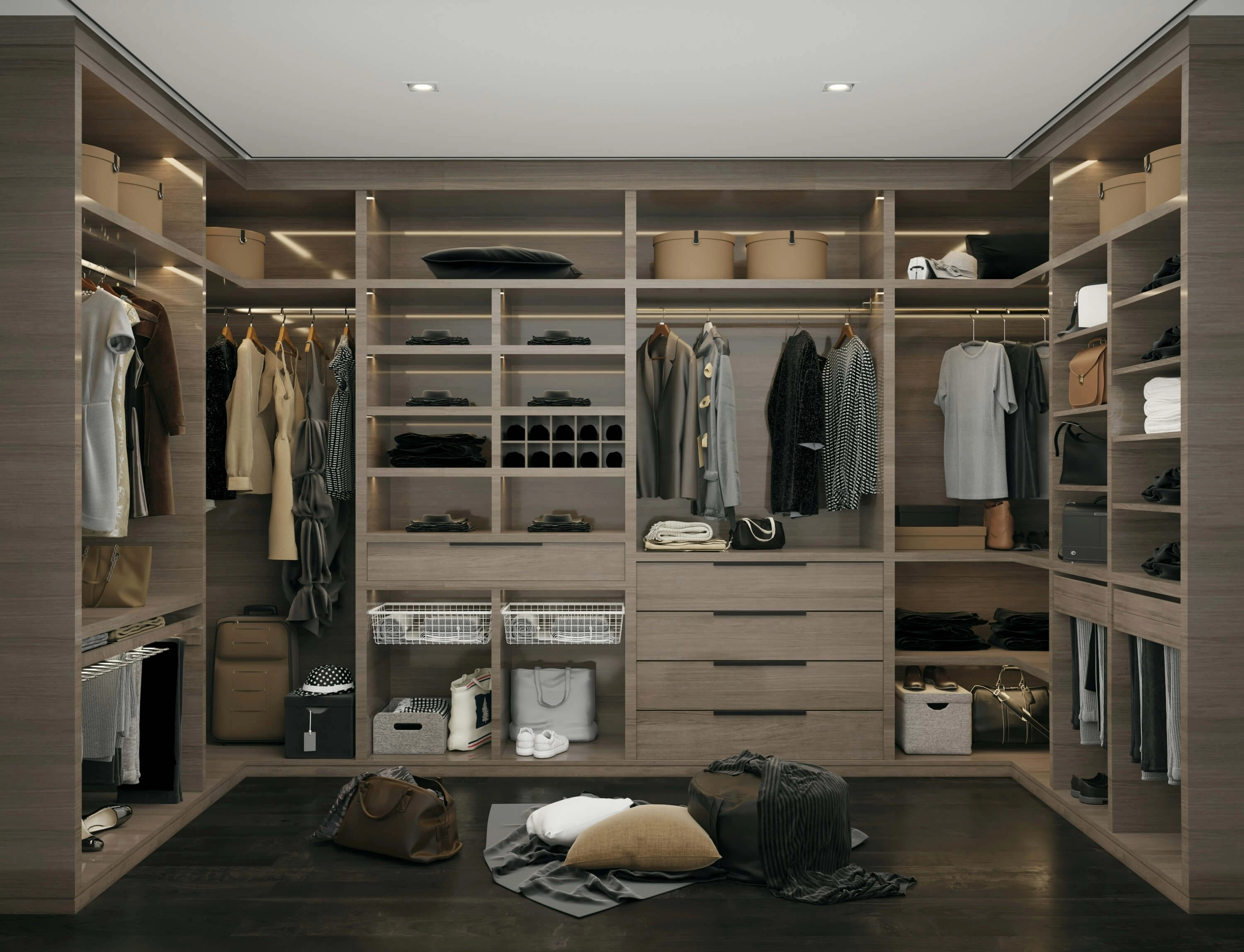 Modern Walk-In Closet