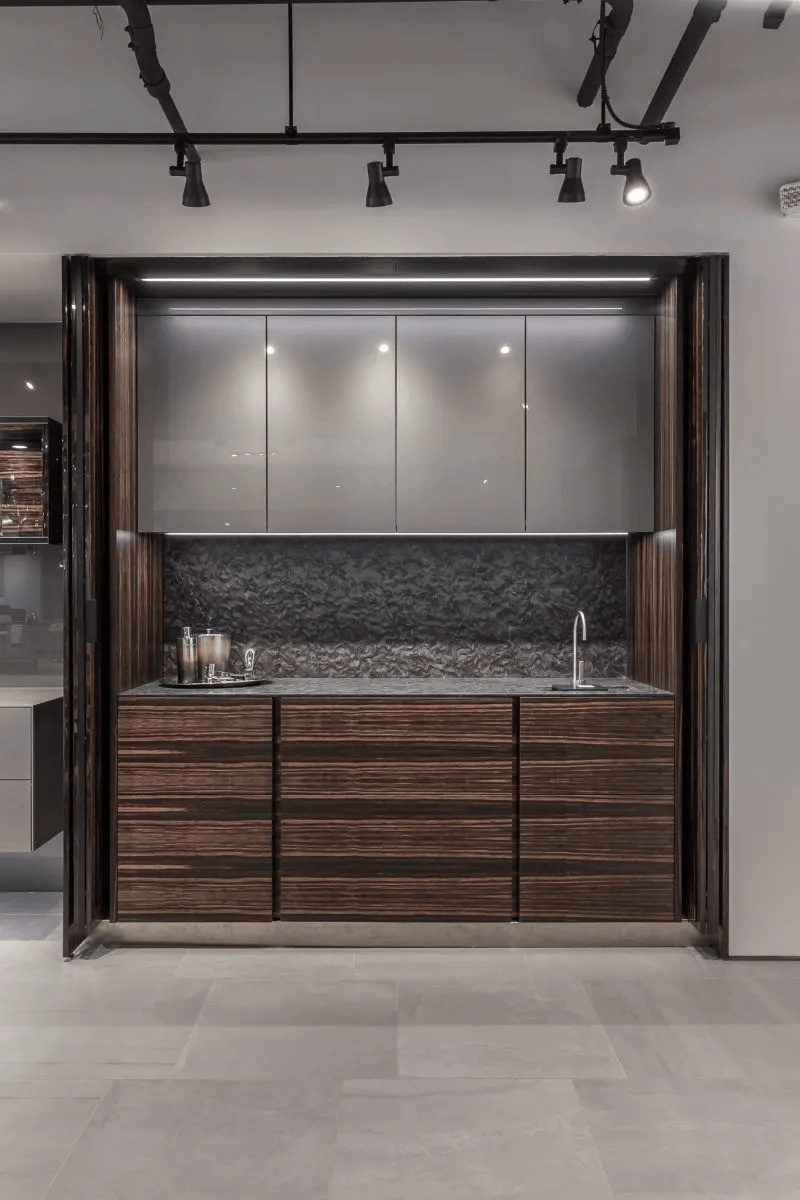 Pocket door pantry design