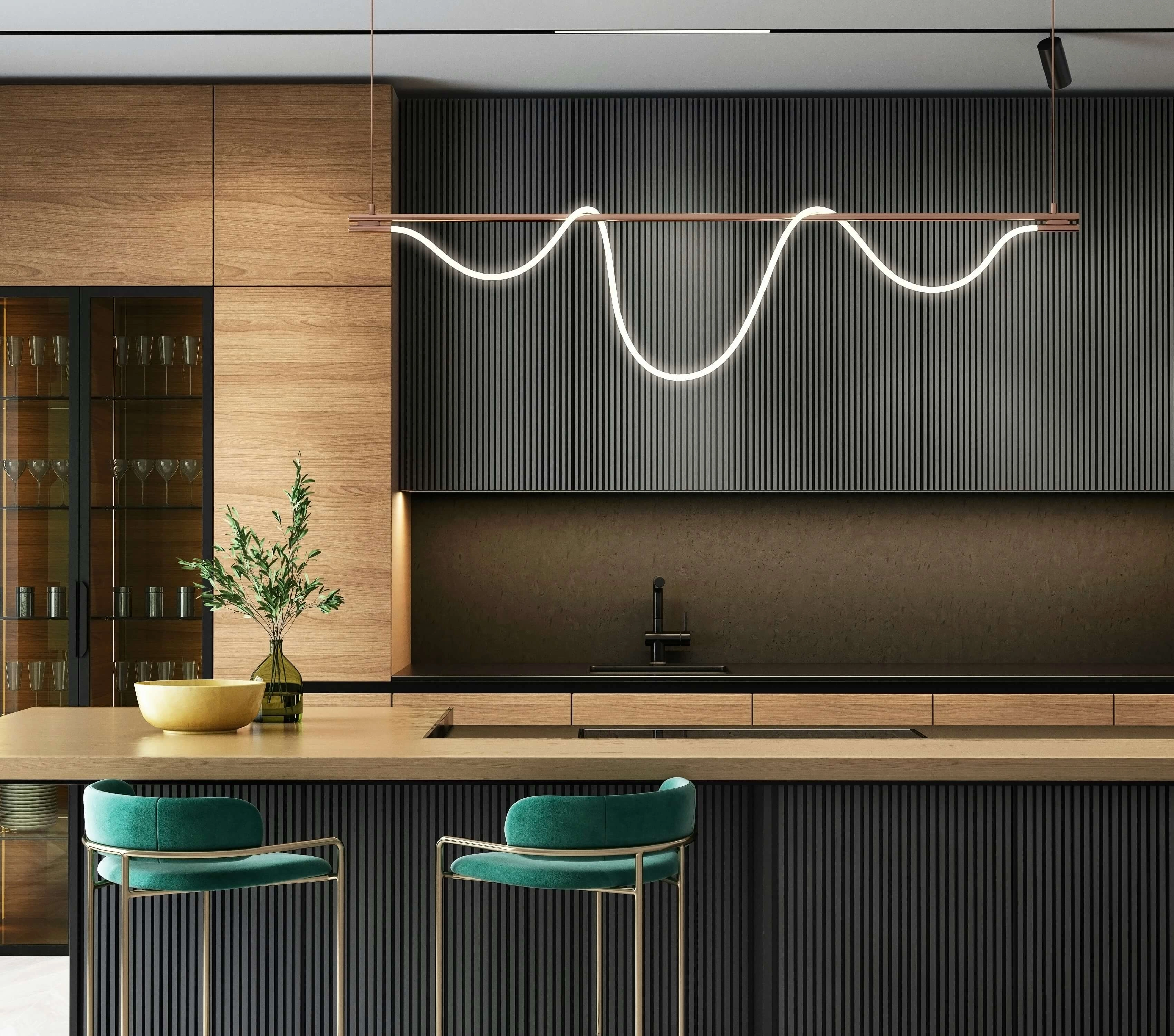 Stylish Kitchen with Natural Elements