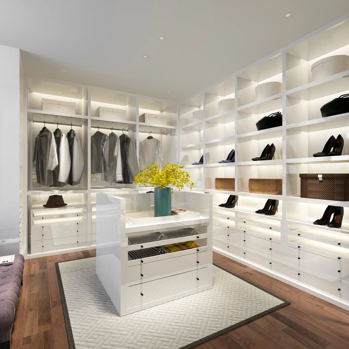 Chelsea white display dressing room