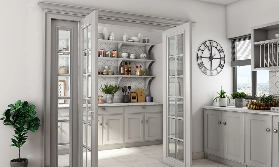 Cupboard-style kitchen pantry designs